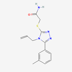 2-{[4-allyl-5-(3-methylphenyl)-4H-1,2,4-triazol-3-yl]thio}acetamide