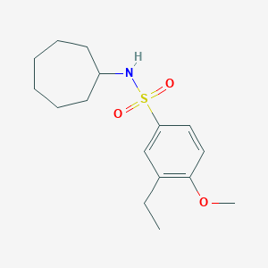 N-cycloheptyl-3-ethyl-4-methoxybenzenesulfonamide