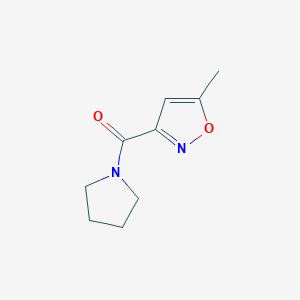 molecular formula C9H12N2O2 B5005372 (5-Methyl-1,2-oxazol-3-yl)(pyrrolidin-1-yl)methanone 