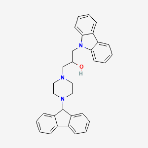 molecular formula C32H31N3O B5005374 1-(9H-carbazol-9-yl)-3-[4-(9H-fluoren-9-yl)-1-piperazinyl]-2-propanol 