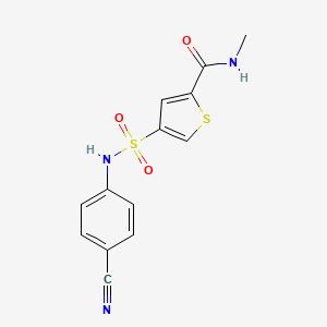 4-[(4-cyanophenyl)sulfamoyl]-N-methylthiophene-2-carboxamide