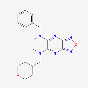 N'-benzyl-N-methyl-N-(tetrahydro-2H-pyran-4-ylmethyl)[1,2,5]oxadiazolo[3,4-b]pyrazine-5,6-diamine