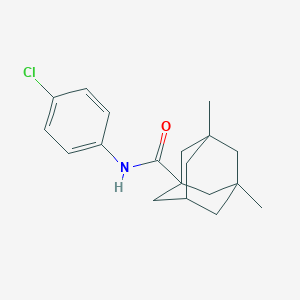 molecular formula C19H24ClNO B5005426 N-(4-chlorophenyl)-3,5-dimethyladamantane-1-carboxamide 