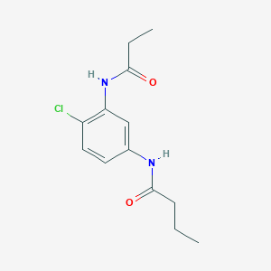 N-[4-chloro-3-(propionylamino)phenyl]butanamide