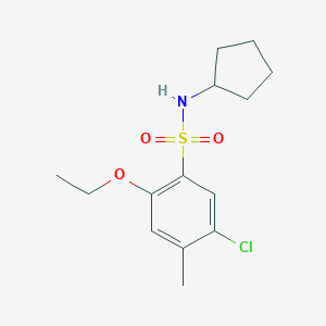 5-chloro-N-cyclopentyl-2-ethoxy-4-methylbenzenesulfonamide
