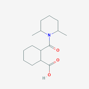 2-[(2,6-dimethyl-1-piperidinyl)carbonyl]cyclohexanecarboxylic acid