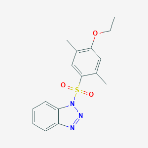 molecular formula C16H17N3O3S B500549 1-[(4-ethoxy-2,5-dimethylphenyl)sulfonyl]-1H-benzotriazole CAS No. 942358-96-5