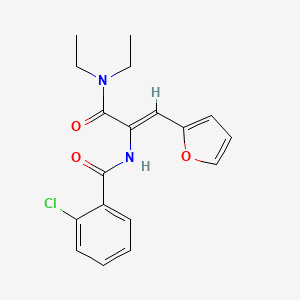 2-chloro-N-[1-[(diethylamino)carbonyl]-2-(2-furyl)vinyl]benzamide