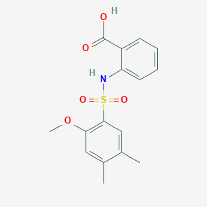 2-{[(2-Methoxy-4,5-dimethylphenyl)sulfonyl]amino}benzoic acid