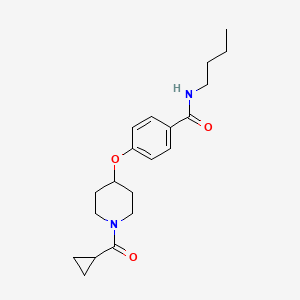 N-butyl-4-{[1-(cyclopropylcarbonyl)-4-piperidinyl]oxy}benzamide