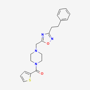 1-{[3-(2-phenylethyl)-1,2,4-oxadiazol-5-yl]methyl}-4-(2-thienylcarbonyl)piperazine