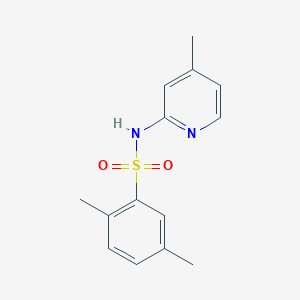 molecular formula C14H16N2O2S B500552 2,5-dimethyl-N-(4-methylpyridin-2-yl)benzenesulfonamide CAS No. 898087-01-9