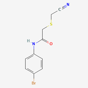 molecular formula C10H9BrN2OS B5005541 N-(4-bromophenyl)-2-[(cyanomethyl)thio]acetamide 