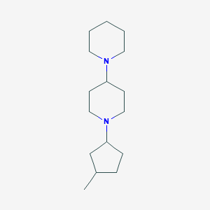 molecular formula C16H30N2 B5005559 1-(3-Methylcyclopentyl)-4-piperidin-1-ylpiperidine 