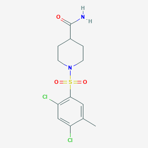 1-(2,4-Dichloro-5-methylbenzenesulfonyl)piperidine-4-carboxamide