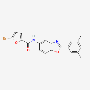 5-bromo-N-[2-(3,5-dimethylphenyl)-1,3-benzoxazol-5-yl]-2-furamide