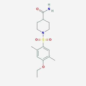 1-((4-Ethoxy-2,5-dimethylphenyl)sulfonyl)piperidine-4-carboxamide