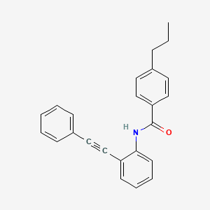 N-[2-(phenylethynyl)phenyl]-4-propylbenzamide