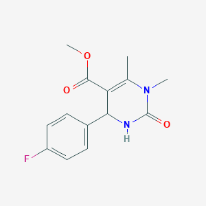 METHYL 4-(4-FLUOROPHENYL)-1,6-DIMETHYL-2-OXO-3,4-DIHYDROPYRIMIDINE-5-CARBOXYLATE