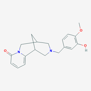 molecular formula C19H22N2O3 B5005606 11-(3-hydroxy-4-methoxybenzyl)-7,11-diazatricyclo[7.3.1.0~2,7~]trideca-2,4-dien-6-one 