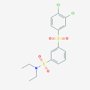 3-[(3,4-dichlorophenyl)sulfonyl]-N,N-diethylbenzenesulfonamide