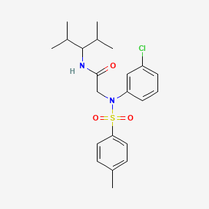 N~2~-(3-chlorophenyl)-N~1~-(1-isopropyl-2-methylpropyl)-N~2~-[(4-methylphenyl)sulfonyl]glycinamide