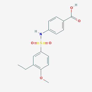4-{[(3-Ethyl-4-methoxyphenyl)sulfonyl]amino}benzoic acid