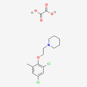 1-[2-(2,4-Dichloro-6-methylphenoxy)ethyl]piperidine;oxalic acid