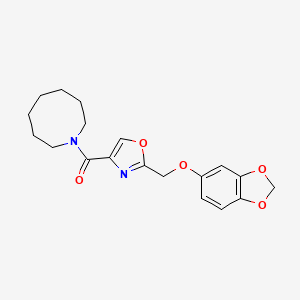 1-({2-[(1,3-benzodioxol-5-yloxy)methyl]-1,3-oxazol-4-yl}carbonyl)azocane