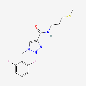 1-(2,6-difluorobenzyl)-N-[3-(methylthio)propyl]-1H-1,2,3-triazole-4-carboxamide