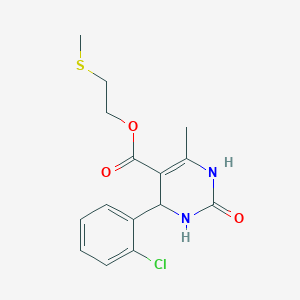 2-(Methylsulfanyl)ethyl 4-(2-chlorophenyl)-6-methyl-2-oxo-1,2,3,4-tetrahydropyrimidine-5-carboxylate