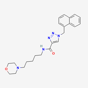 N-[5-(4-morpholinyl)pentyl]-1-(1-naphthylmethyl)-1H-1,2,3-triazole-4-carboxamide