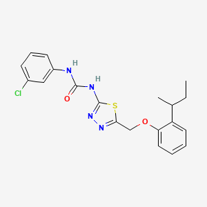 N-{5-[(2-sec-butylphenoxy)methyl]-1,3,4-thiadiazol-2-yl}-N'-(3-chlorophenyl)urea