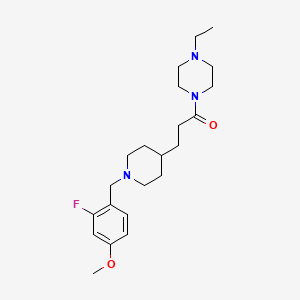 1-ethyl-4-{3-[1-(2-fluoro-4-methoxybenzyl)-4-piperidinyl]propanoyl}piperazine