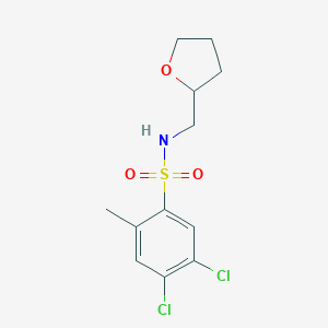 [(4,5-Dichloro-2-methylphenyl)sulfonyl](oxolan-2-ylmethyl)amine