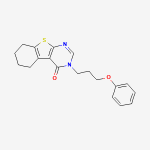 molecular formula C19H20N2O2S B5005810 3-(3-phenoxypropyl)-5,6,7,8-tetrahydro[1]benzothieno[2,3-d]pyrimidin-4(3H)-one 