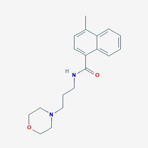 molecular formula C19H24N2O2 B5005864 4-methyl-N-[3-(4-morpholinyl)propyl]-1-naphthamide 