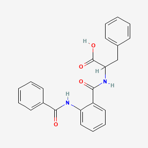 molecular formula C23H20N2O4 B5005867 N-[2-(benzoylamino)benzoyl]phenylalanine 