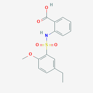 2-{[(5-Ethyl-2-methoxyphenyl)sulfonyl]amino}benzoic acid