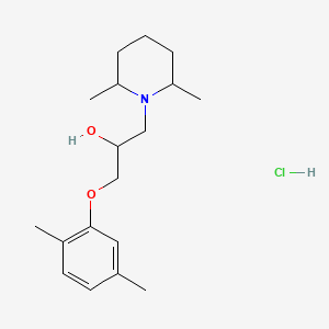 molecular formula C18H30ClNO2 B5005896 1-(2,5-dimethylphenoxy)-3-(2,6-dimethylpiperidin-1-yl)propan-2-ol;hydrochloride 