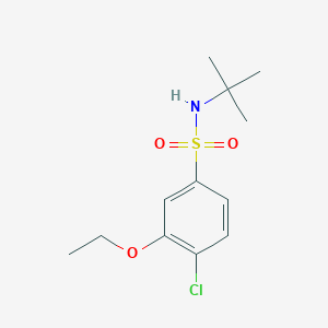 molecular formula C12H18ClNO3S B500593 N-tert-butyl-4-chloro-3-ethoxybenzenesulfonamide CAS No. 886125-20-8