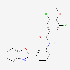 N-[5-(1,3-benzoxazol-2-yl)-2-methylphenyl]-3,5-dichloro-4-methoxybenzamide