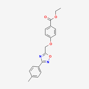 ethyl 4-{[3-(4-methylphenyl)-1,2,4-oxadiazol-5-yl]methoxy}benzoate