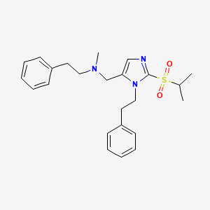 N-{[2-(isopropylsulfonyl)-1-(2-phenylethyl)-1H-imidazol-5-yl]methyl}-N-methyl-2-phenylethanamine