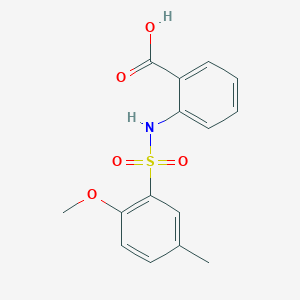 2-{[(2-Methoxy-5-methylphenyl)sulfonyl]amino}benzoic acid