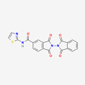 2-(1,3-dioxoisoindol-2-yl)-1,3-dioxo-N-(1,3-thiazol-2-yl)isoindole-5-carboxamide