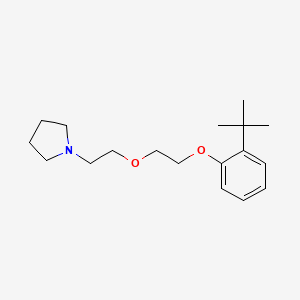 molecular formula C18H29NO2 B5006067 1-[2-[2-(2-Tert-butylphenoxy)ethoxy]ethyl]pyrrolidine 