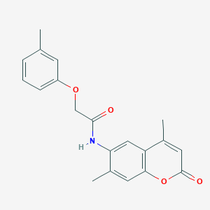 molecular formula C20H19NO4 B5006106 N-(4,7-dimethyl-2-oxo-2H-chromen-6-yl)-2-(3-methylphenoxy)acetamide 