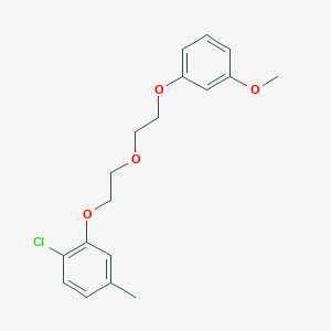 molecular formula C18H21ClO4 B5006118 1-Chloro-2-[2-[2-(3-methoxyphenoxy)ethoxy]ethoxy]-4-methylbenzene 