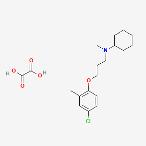 N-[3-(4-chloro-2-methylphenoxy)propyl]-N-methylcyclohexanamine;oxalic acid